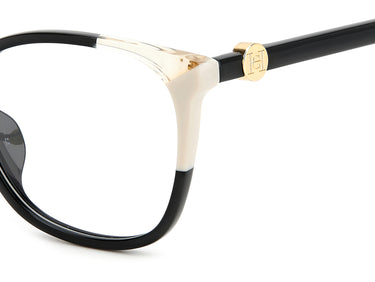 Designer Women Carolina Herrera Eyeglasses: HER 0113/G - Black Ivory- SpecSMART Eye Clinic (Zoom View)
